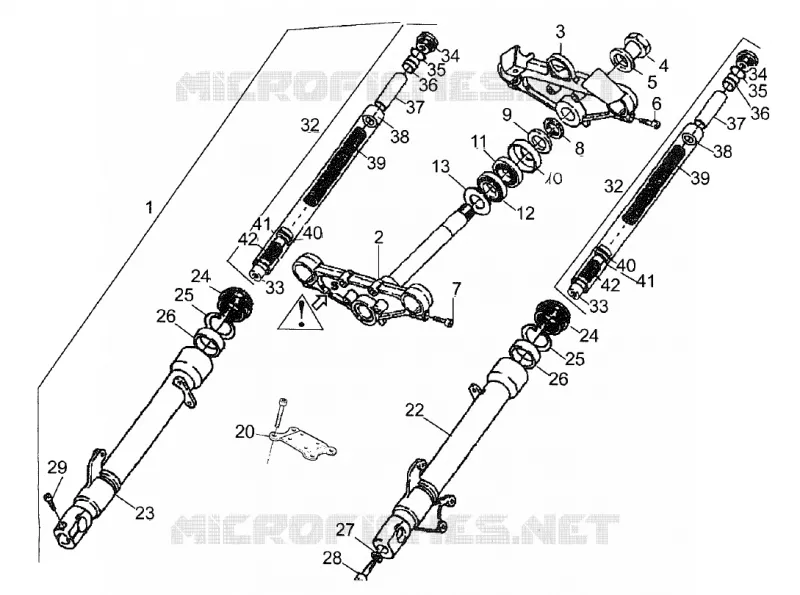 Fourche Av. Showa Aprilia APRILIA-MOTORCYCLES 50 RS 1994  RS 50