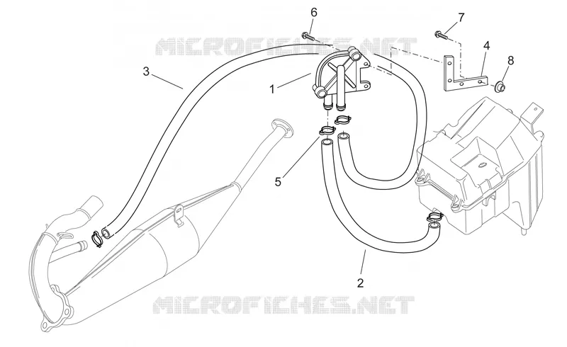 Air secondaire Aprilia APRILIA-MOTORCYCLES 50 RS 1999  RS 50