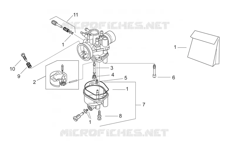 Carburateur II - SE-TS Aprilia APRILIA-MOTORCYCLES 50 RS 2003  RS 50