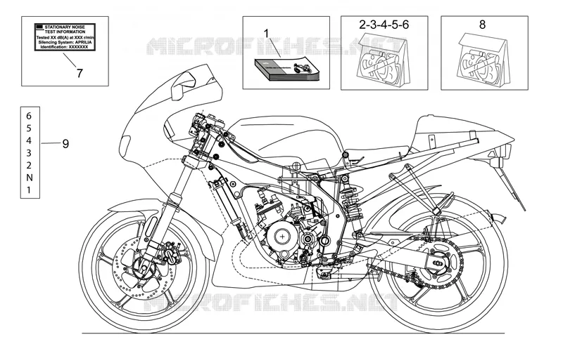 Manuels instructions et décal. Aprilia APRILIA-MOTORCYCLES 50 RS 2005  RS 50