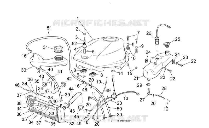 Reservoir carburant Aprilia APRILIA-MOTORCYCLES 50 RS 2010  RS 50