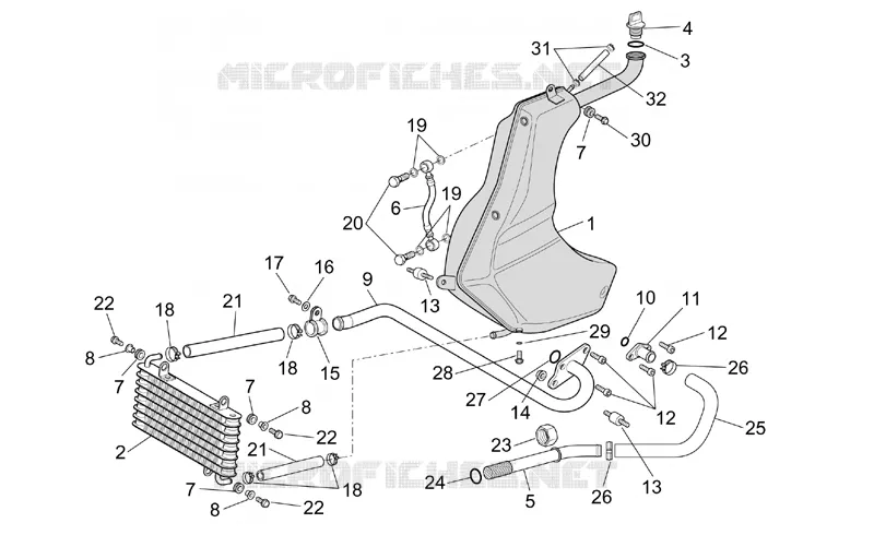 Réservoir huile Aprilia APRILIA-MOTORCYCLES 1000 RST-FUTURA 2002  RST 1000 Futura