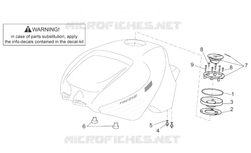Indicateurs direction Aprilia APRILIA-MOTORCYCLES 1000 RSV 2003  RSV 1000