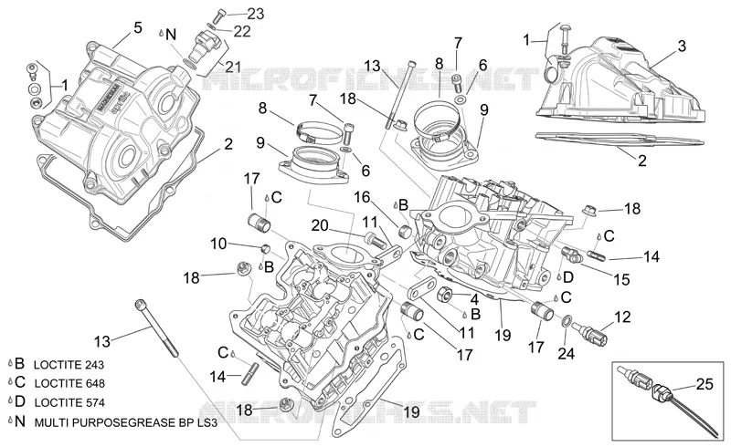 Couvercle soupapes Aprilia APRILIA-MOTORCYCLES 1000 RSV 2006  RSV 1000