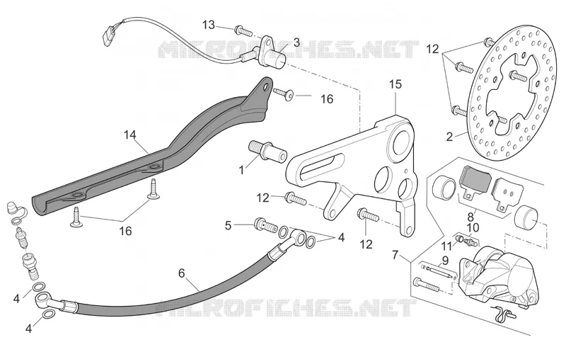Pince frein AR Aprilia APRILIA-MOTORCYCLES 1000 RSV 2006  RSV 1000