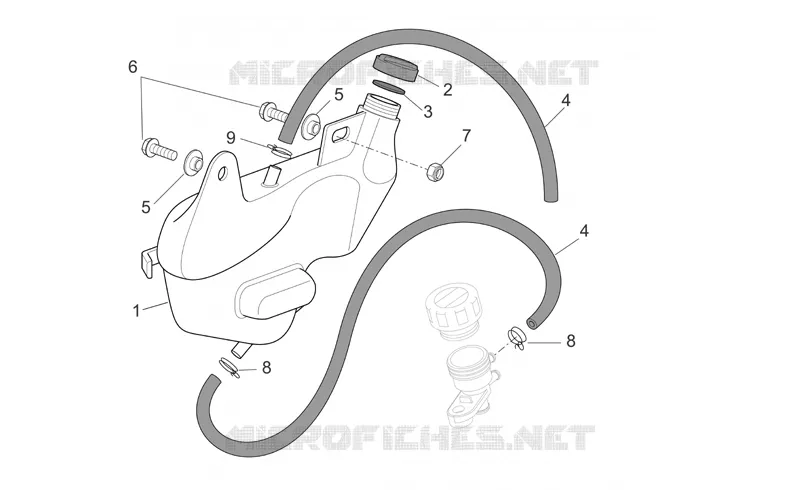 Vase d'expansion Aprilia APRILIA-MOTORCYCLES 1000 RSV 2006  RSV 1000