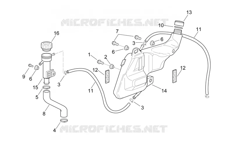 Vase d'expansion Aprilia APRILIA-MOTORCYCLES 1000 RSV 1999  RSV 1000 SP