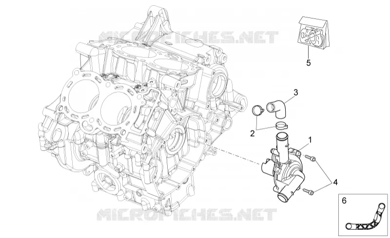 Pompe à eau Aprilia APRILIA-MOTORCYCLES 1000 RSV 2009  RSV4 1000 R