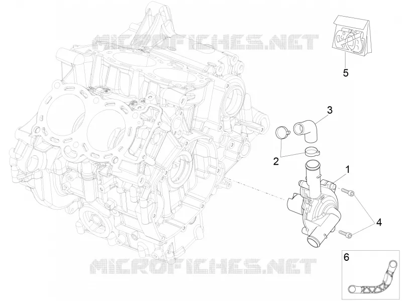Pompe à eau Aprilia APRILIA-MOTORCYCLES 1000 RSV4 2015  RSV4 1000 Racing Factory L.E