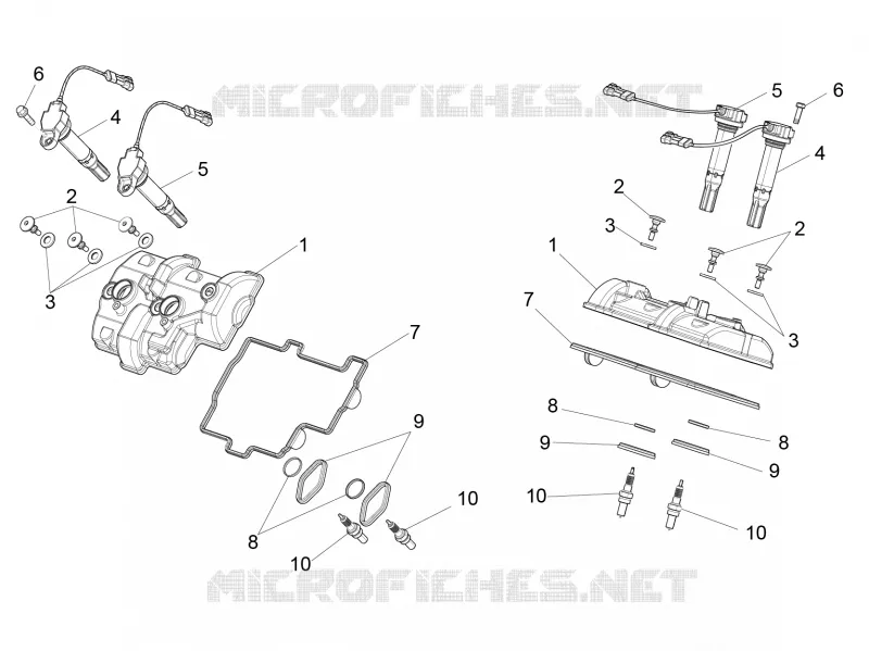 Couvre-culasse Aprilia APRILIA-MOTORCYCLES 1000 RSV4 2016  RSV4 1000 Racing Factory L.E
