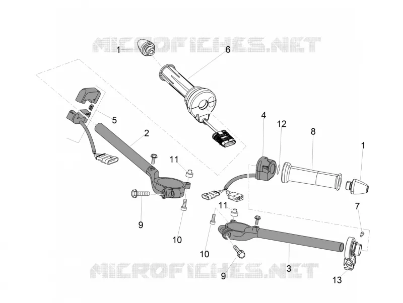 Guidon - Commandes Aprilia APRILIA-MOTORCYCLES 1000 RSV4 2017  RSV4 1000 Racing Factory L.E