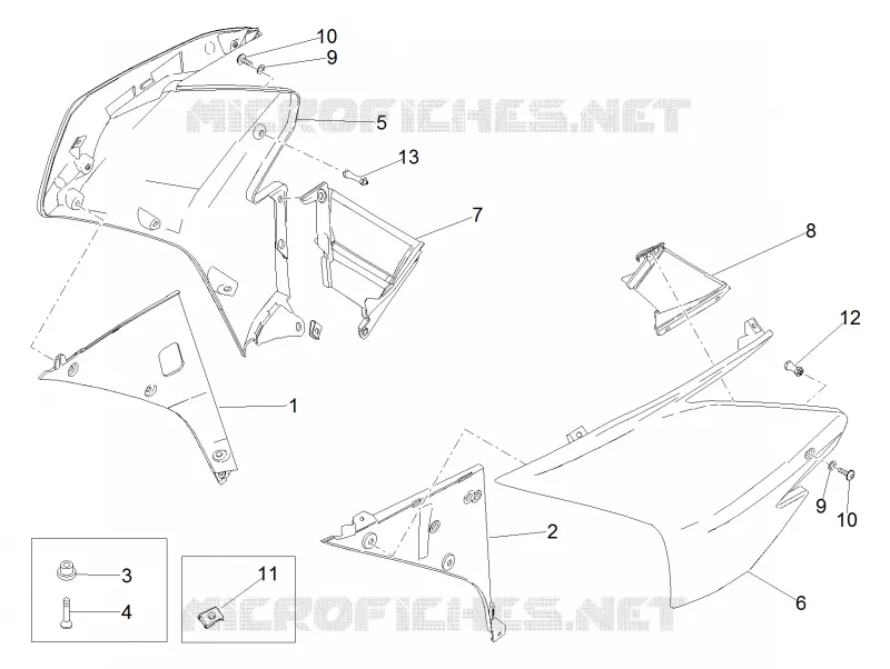 Carène lateral  Aprilia APRILIA-MOTORCYCLES 1000 RSV4 2017  RSV4 1000 RR