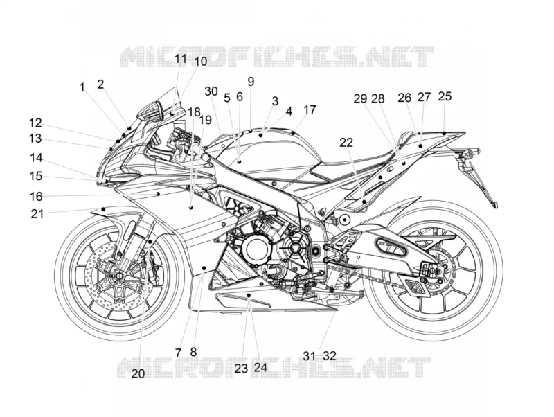 Décalco Aprilia APRILIA-MOTORCYCLES 1000 RSV4 2015  RSV4 1000 RR Racer Pack