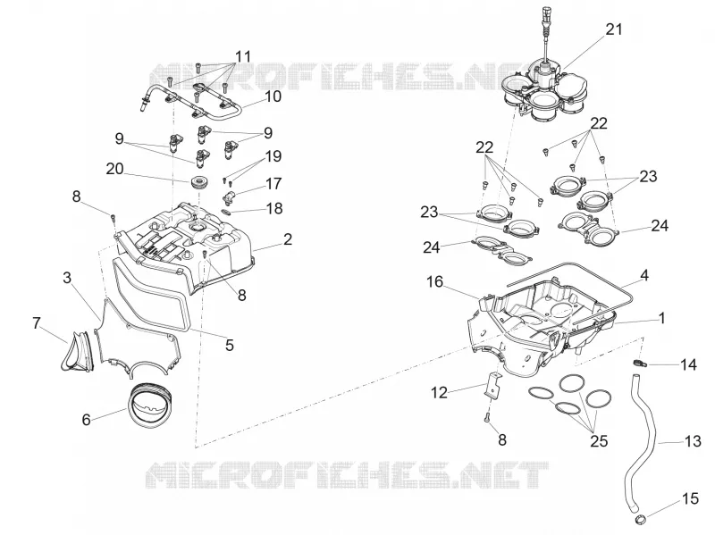 Corps filtre Aprilia APRILIA-MOTORCYCLES 1000 RSV4 2016  RSV4 1000 RR