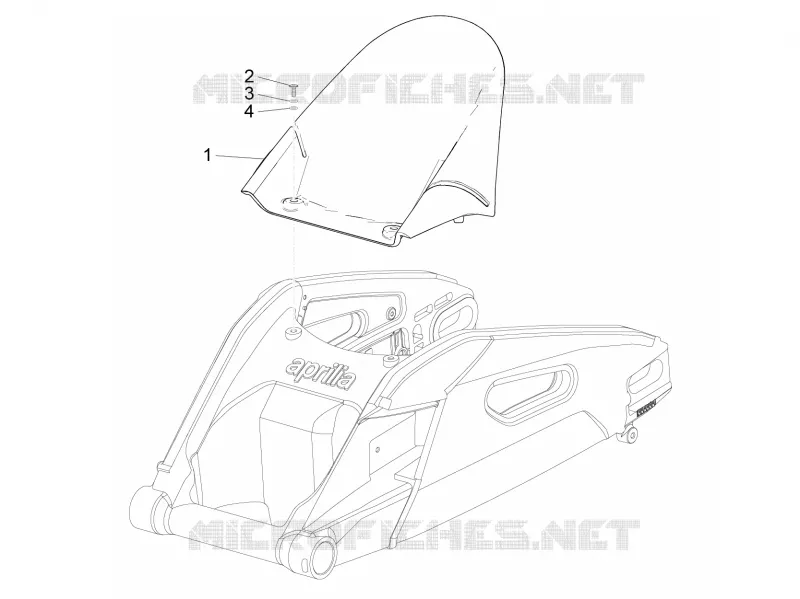 Garde-boue Ar. Aprilia APRILIA-MOTORCYCLES 1000 RSV4 2016  RSV4 1000 RR