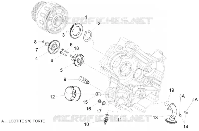 Pompe huile Aprilia APRILIA-MOTORCYCLES 750 SHIVER 2015  Shiver