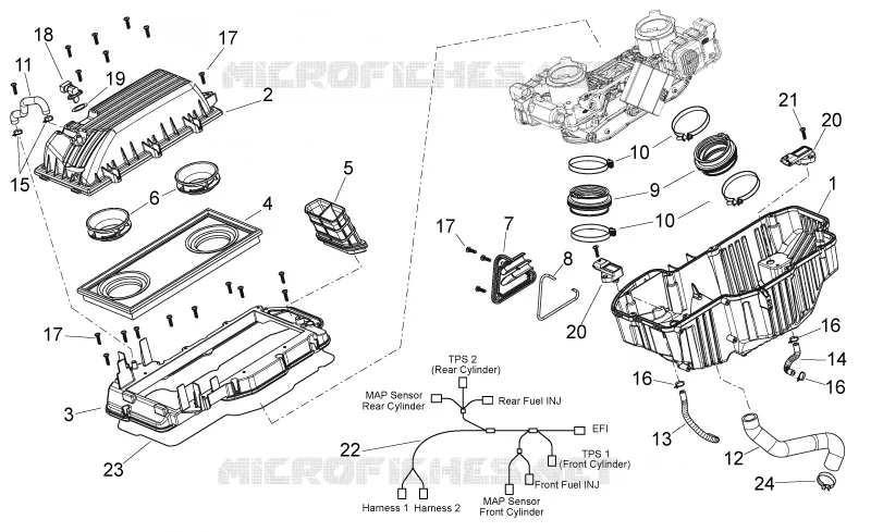Corps filtre Aprilia APRILIA-MOTORCYCLES 750 SHIVER 2014  Shiver