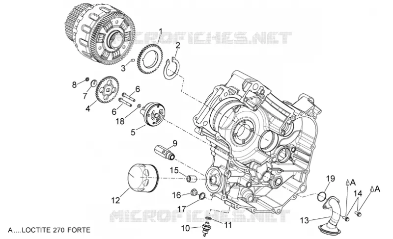 Pompe huile Aprilia APRILIA-MOTORCYCLES 750 SHIVER 2012  Shiver