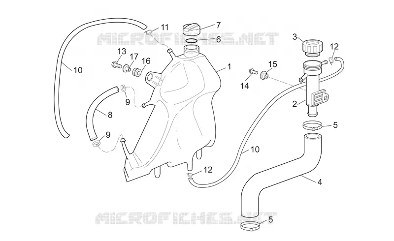 Vase d'expansion Aprilia APRILIA-MOTORCYCLES 1000 SL-FALCO 2002  SL Falco