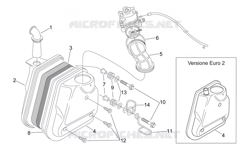 Corps filtre Aprilia APRILIA-SCOOTER 50 SONIC 2002  Sonic H2O
