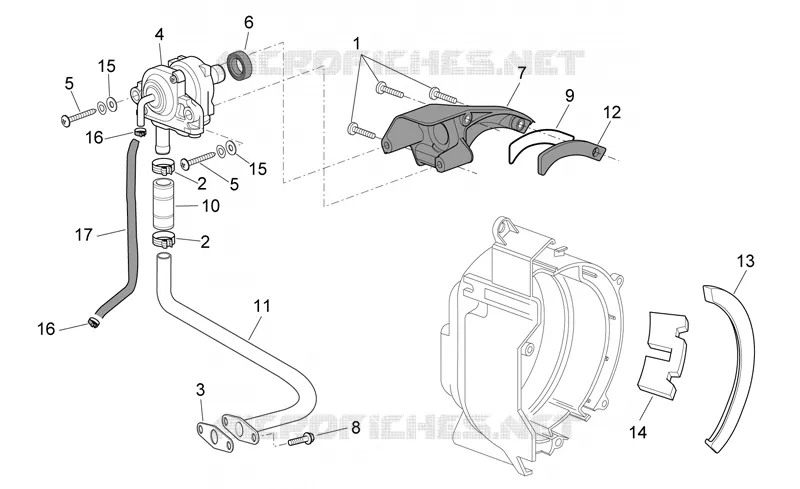 Air secondaire Aprilia APRILIA-SCOOTER 200 SPORT-CITY 2006  Sport City E3