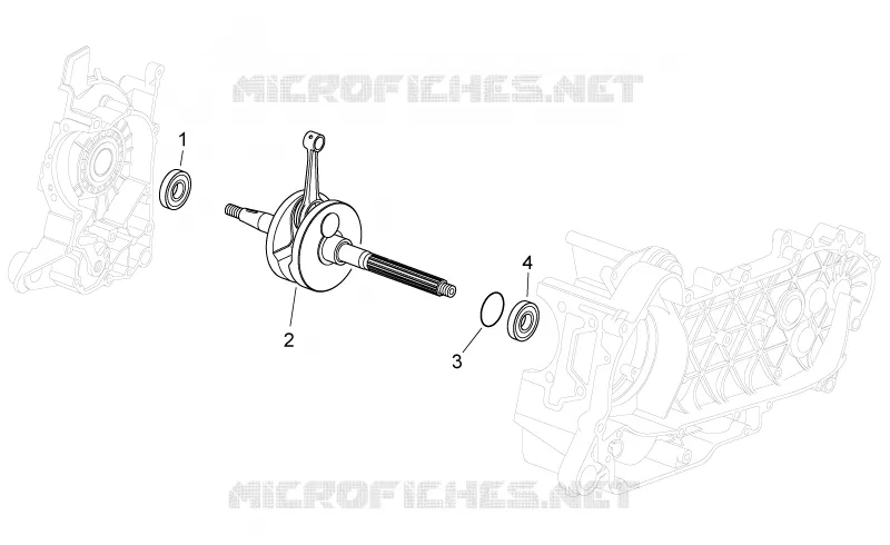 Arbre moteur Aprilia APRILIA-SCOOTER 200 SPORT-CITY 2007  Sport City E3