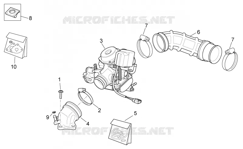 Carburateur I Aprilia APRILIA-SCOOTER 200 SPORT-CITY 2006  Sport City E3