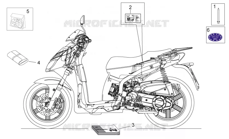 Plaquette et manuels Aprilia APRILIA-SCOOTER 125 SPORT-CITY 2007  Sport City E3