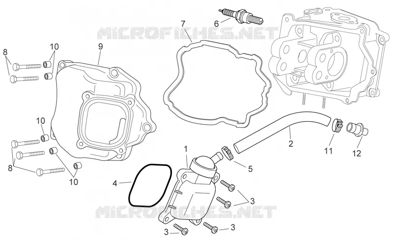 Soupape reniflard huile Aprilia APRILIA-SCOOTER 200 SPORT-CITY 2007  Sport City E3