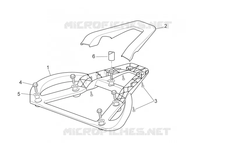 Support pour valise Aprilia APRILIA-SCOOTER 250 SPORT-CITY 2006  Sport City E3