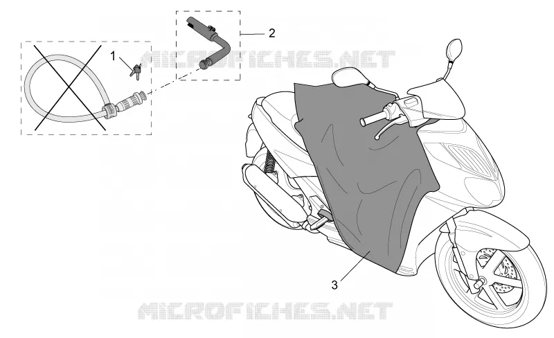Acc. - Varié Aprilia APRILIA-SCOOTER 125 SPORT-CITY 2004  Sport City E2