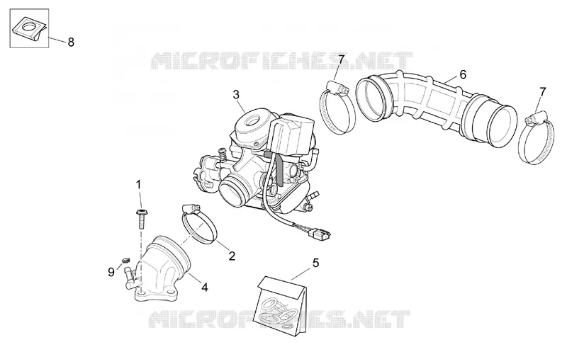 Carburateur I Aprilia APRILIA-SCOOTER 125 SPORT-CITY 2005  Sport City E2