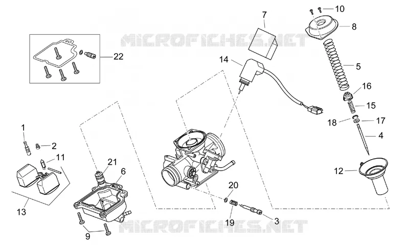 Carburateur II Aprilia APRILIA-SCOOTER 125 SPORT-CITY 2006  Sport City E2