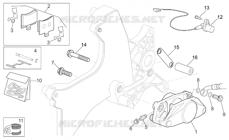 Pince AR Aprilia APRILIA-SCOOTER 125 SPORT-CITY 2005  Sport City E2