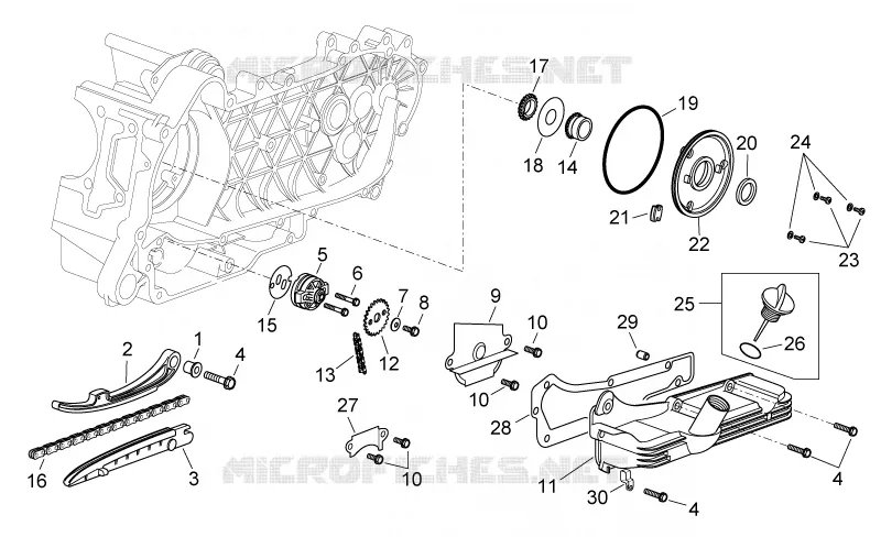 Pompe huile Aprilia APRILIA-SCOOTER 125 SPORT-CITY 2005  Sport City E2