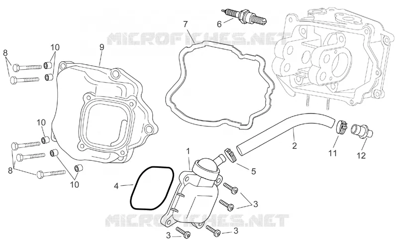 Soupape reniflard huile Aprilia APRILIA-SCOOTER 200 SPORT-CITY 2005  Sport City E2