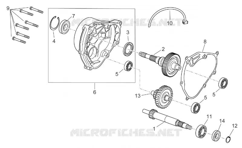 Transmission Aprilia APRILIA-SCOOTER 125 SPORT-CITY 2005  Sport City E2