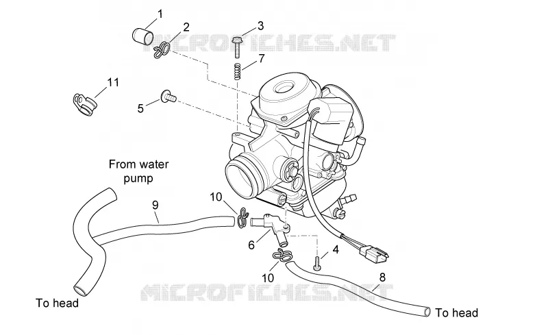 Carburateur III Aprilia APRILIA-SCOOTER 200 SPORT-CITY 2009  Sport City Cube carb E3