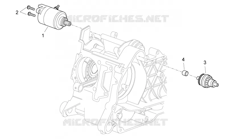 Démarreur Aprilia APRILIA-SCOOTER 200 SPORT-CITY 2009  Sport City Cube carb E3