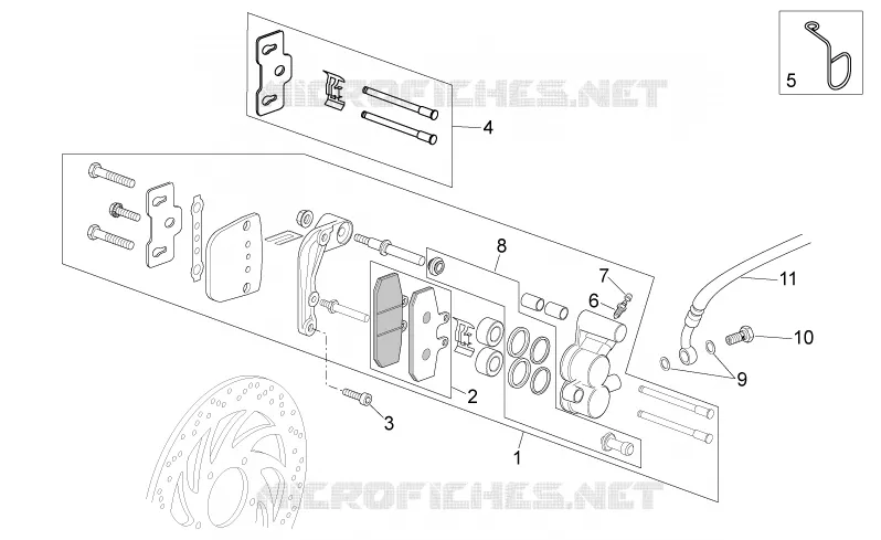 Pince AV Aprilia APRILIA-SCOOTER 200 SPORT-CITY 2010  Sport City Cube carb E3