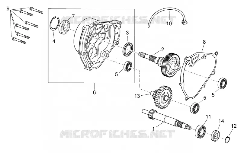 Transmission Aprilia APRILIA-SCOOTER 200 SPORT-CITY 2010  Sport City Cube carb E3
