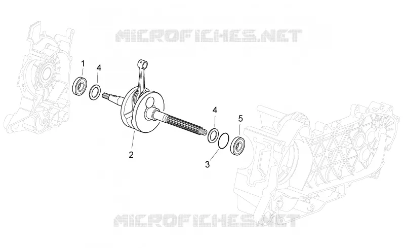 Arbre moteur Aprilia APRILIA-SCOOTER 300 SPORT-CITY 2008  Sport City Cube IE E3