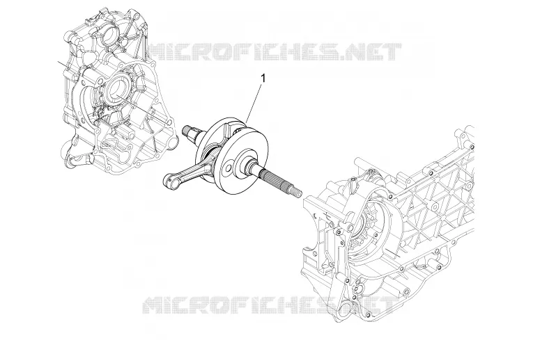 Arbre moteur Aprilia APRILIA-SCOOTER 125 SPORT-CITY 2008  Sport City ONE 4T E3