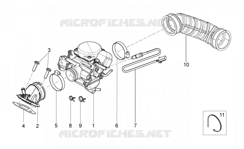 Carburateur I Aprilia APRILIA-SCOOTER 125 SPORT-CITY 2009  Sport City ONE 4T E3