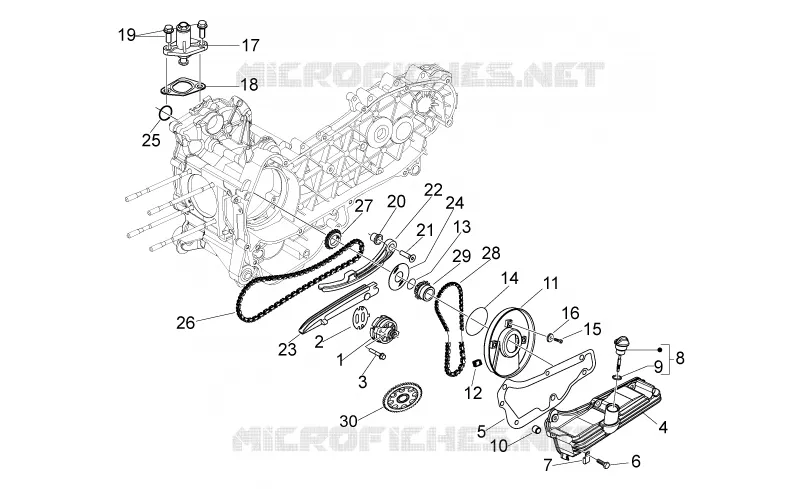 Pompe huile Aprilia APRILIA-SCOOTER 125 SPORT-CITY 2010  Sport City ONE 4T E3