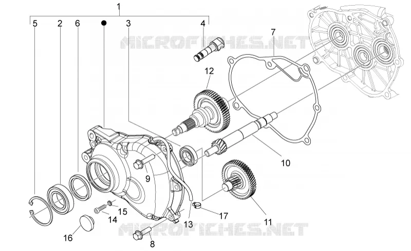 Transmission Aprilia APRILIA-SCOOTER 125 SPORT-CITY 2008  Sport City ONE 4T E3