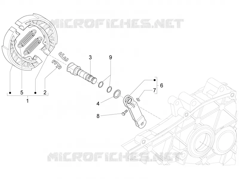 Frein arriere Aprilia APRILIA-SCOOTER 50 SPORT-CITY 2011  Sport City ONE 2T 2V E3