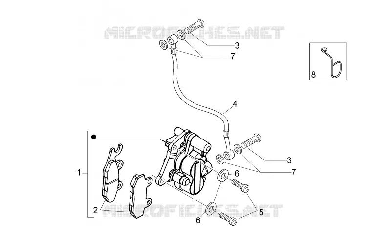 Pince AV I Aprilia APRILIA-SCOOTER 50 SPORT-CITY 2008  Sport City ONE 2T 2V E3