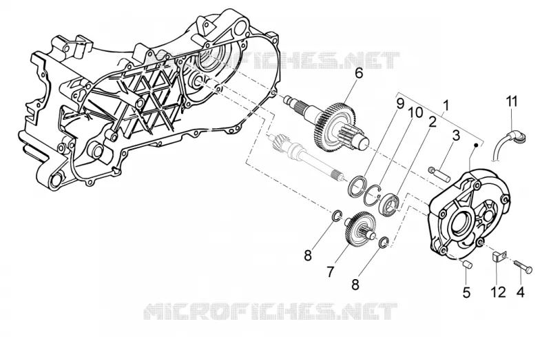 Transmission Aprilia APRILIA-SCOOTER 50 SPORT-CITY 2008  Sport City ONE 2T 2V E3