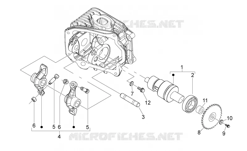 Arbre à cames Aprilia APRILIA-SCOOTER 50 SPORT-CITY 2008  Sport City ONE 4T 2V E2